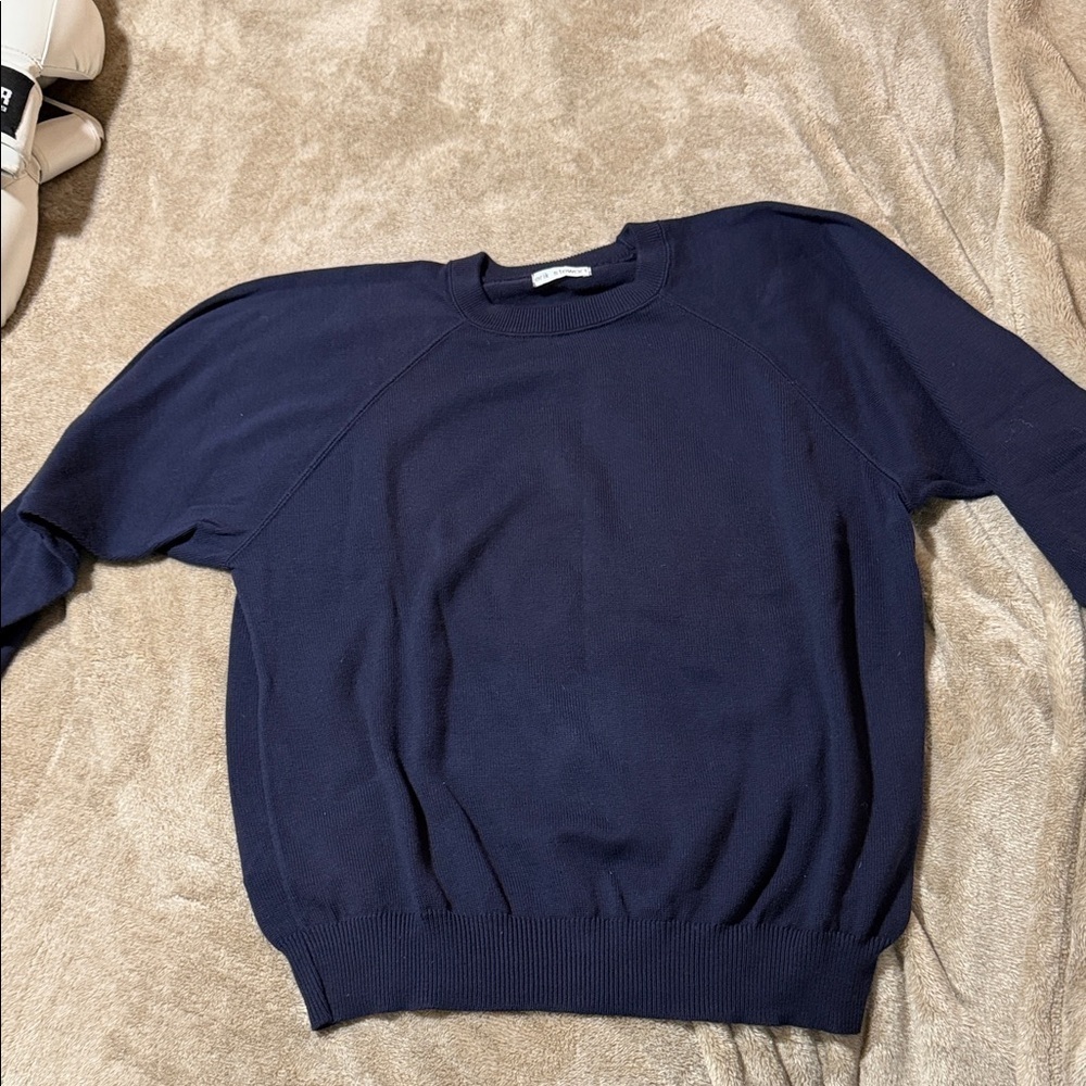Men's Classic Navy Crewneck Sweater